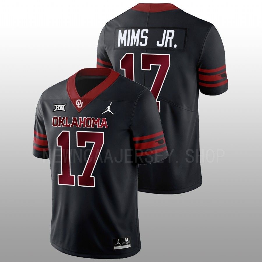 men oklahoma sooners marvin mims jr. 2022 23 alternate football unity anthracite jersey