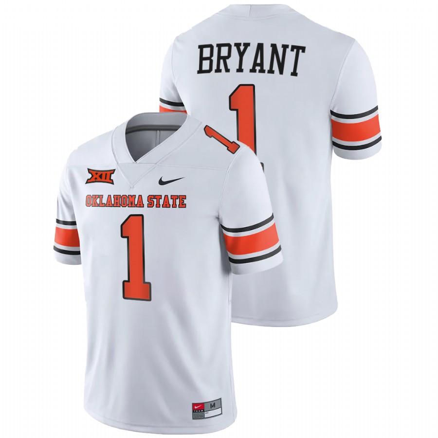 men oklahoma state cowboys dez bryant alumni player college football white jersey