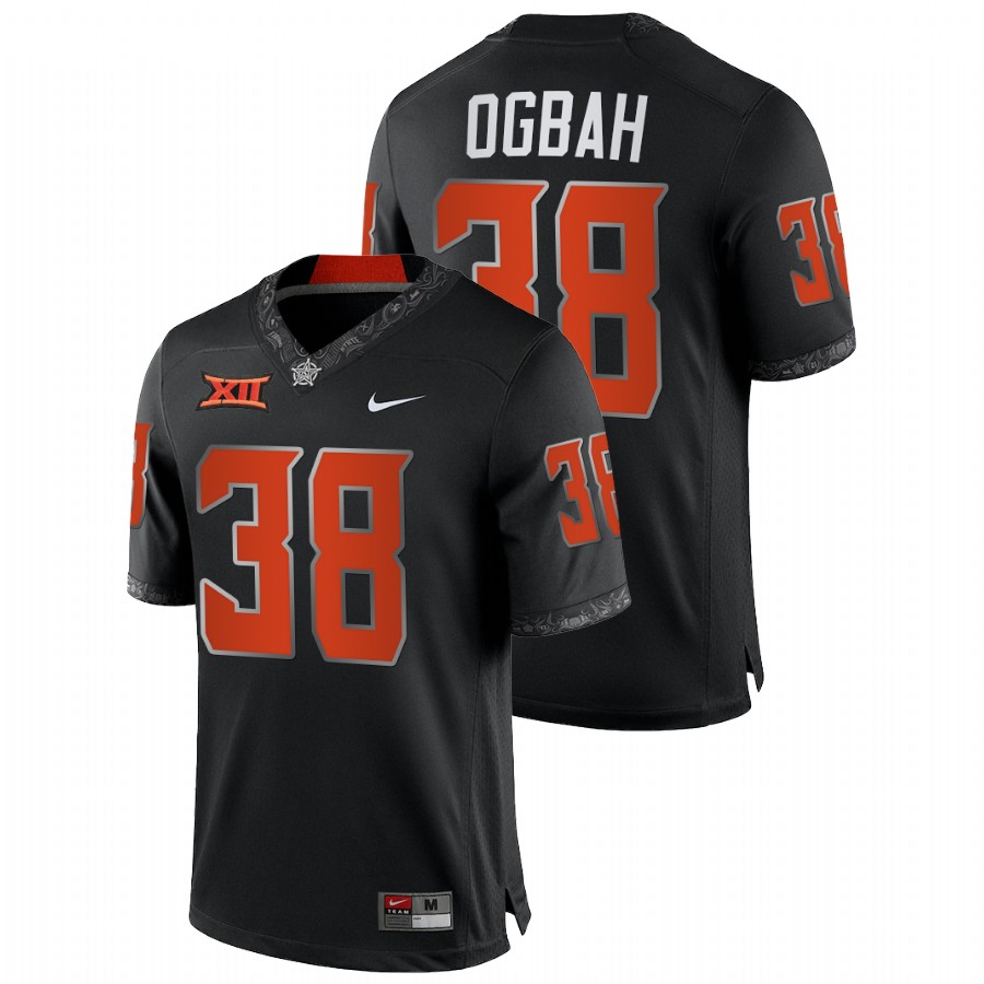 men oklahoma state cowboys emmanuel ogbah nfl alumni college football black jersey
