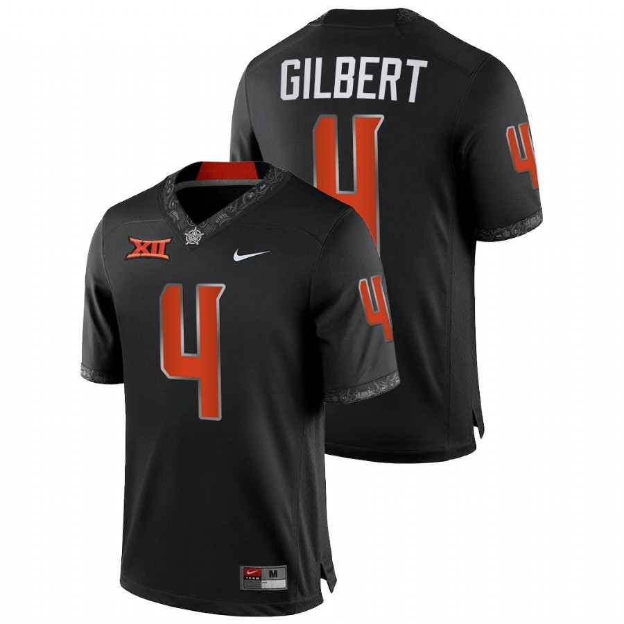 men oklahoma state cowboys justin gilbert nfl alumni college football black jersey