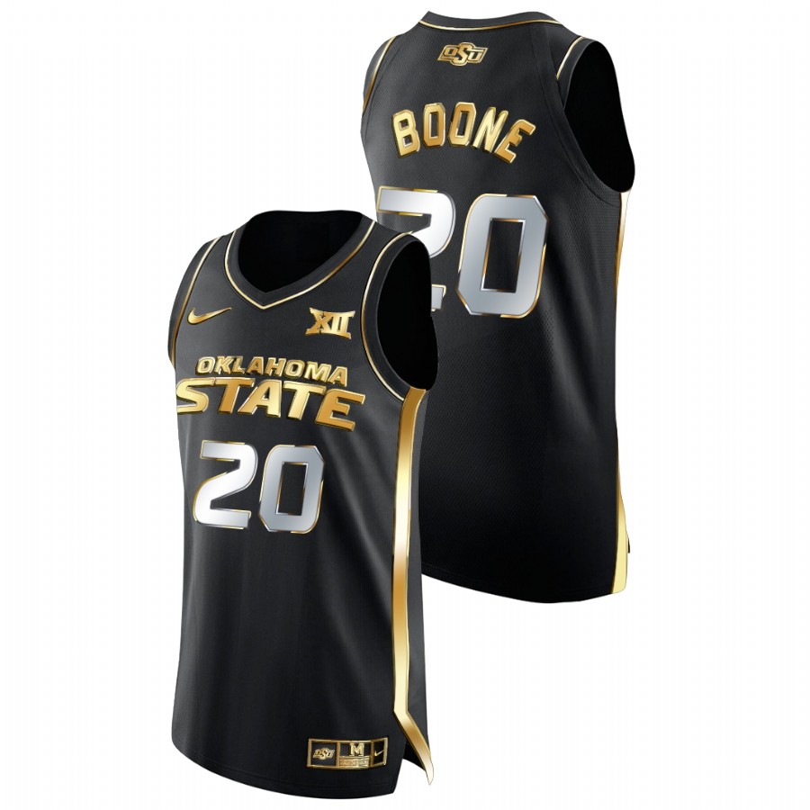 men oklahoma state cowboys keylan boone college basketball golden edition black jersey