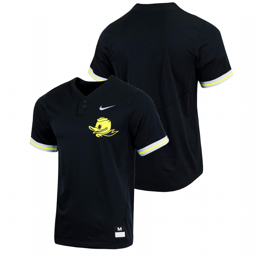 men oregon ducks custom replica college baseball black jersey