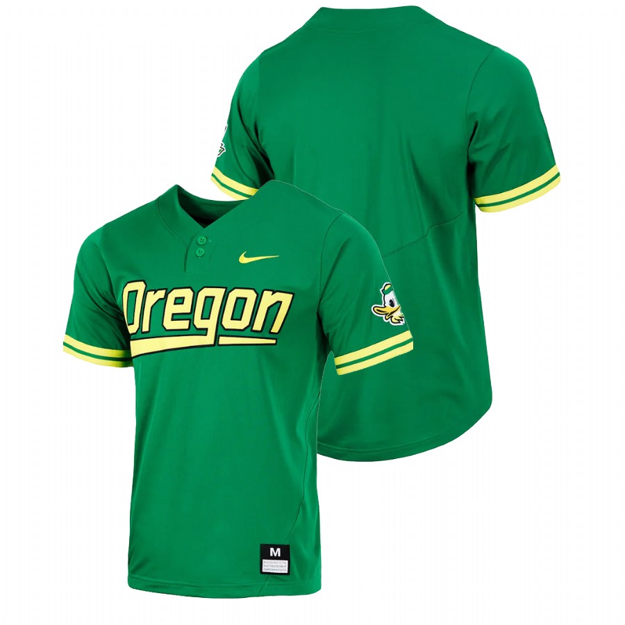 men oregon ducks custom replica college baseball green jersey