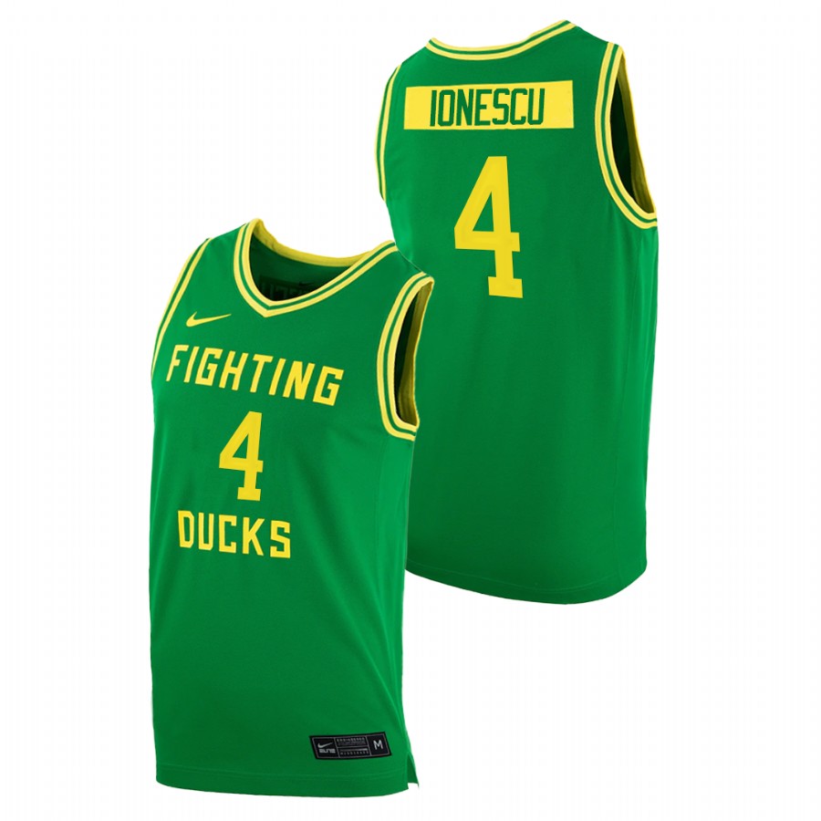 men oregon ducks eddy ionescu 2020 21 replica college basketball green jersey