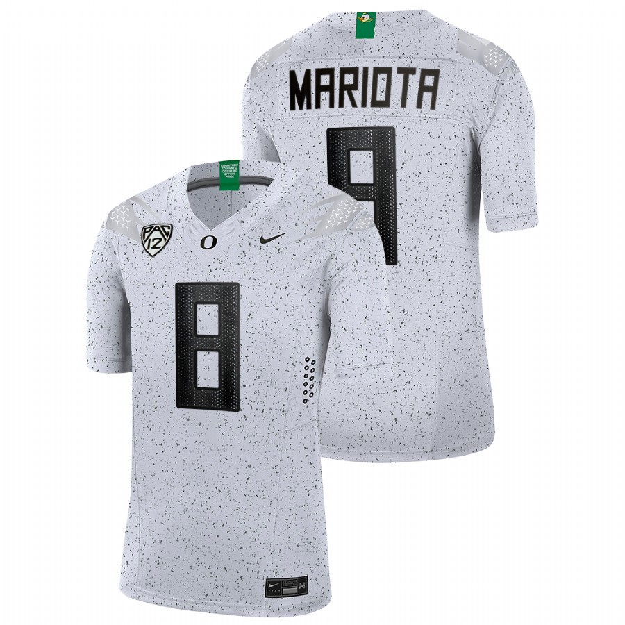 men oregon ducks jevon holland 2021 22 limited football eggshell white jersey