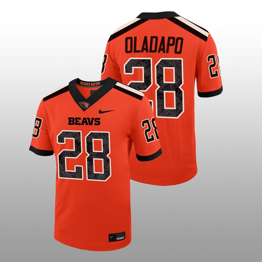 men oregon state beavers kitan oladapo college football orange jersey