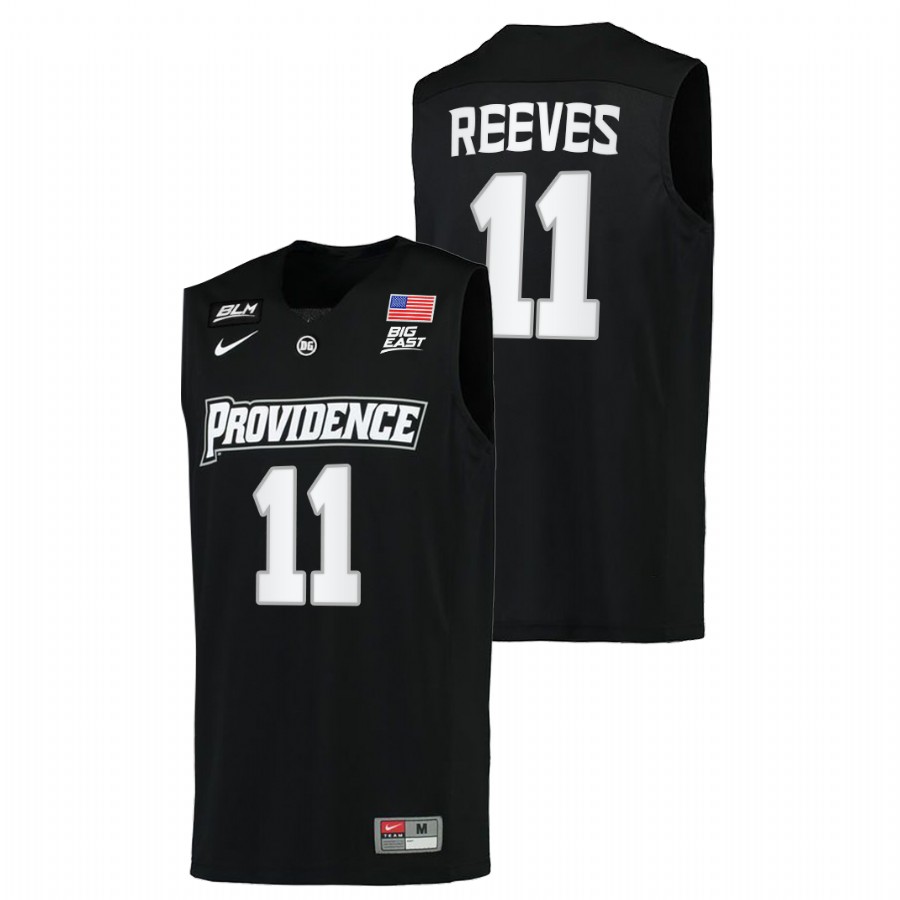 men providence friars a.j. reeves 2021 22 replica college basketball black jersey