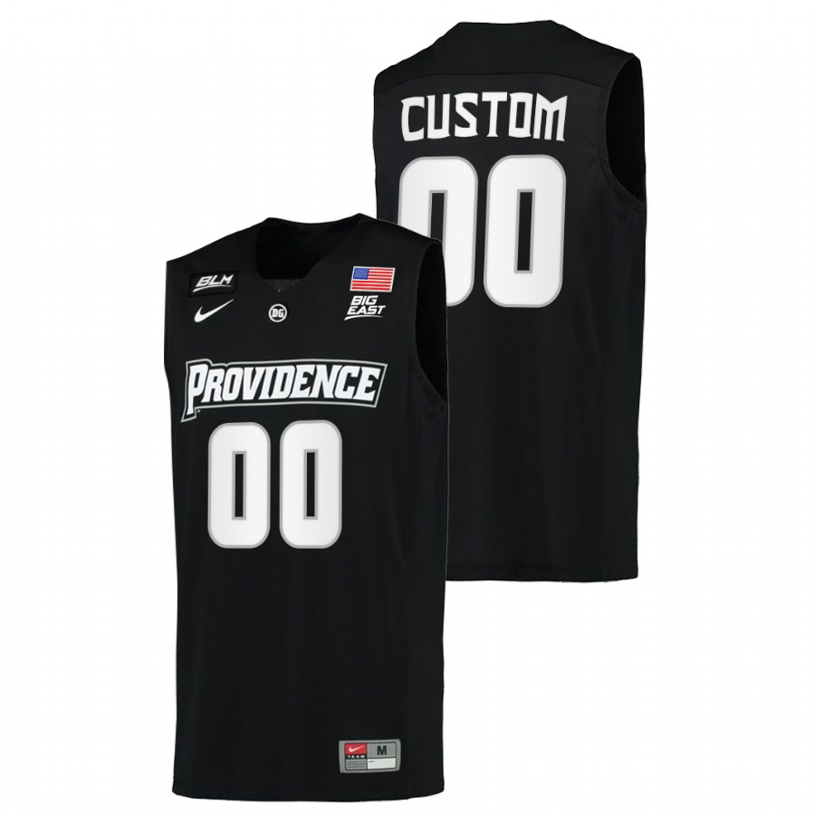 men providence friars custom 2021 22 replica college basketball black jersey