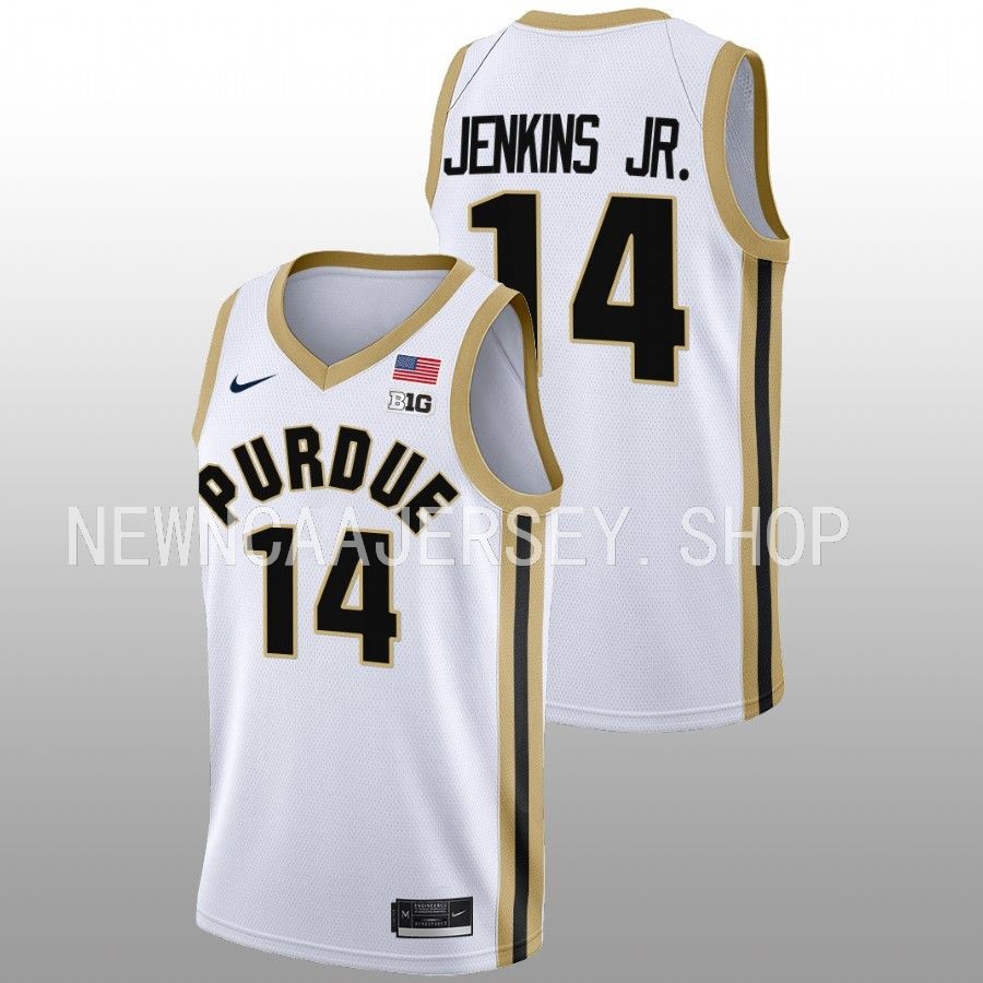 men purdue boilermakers david jenkins jr. 2022 23 college basketball white jersey
