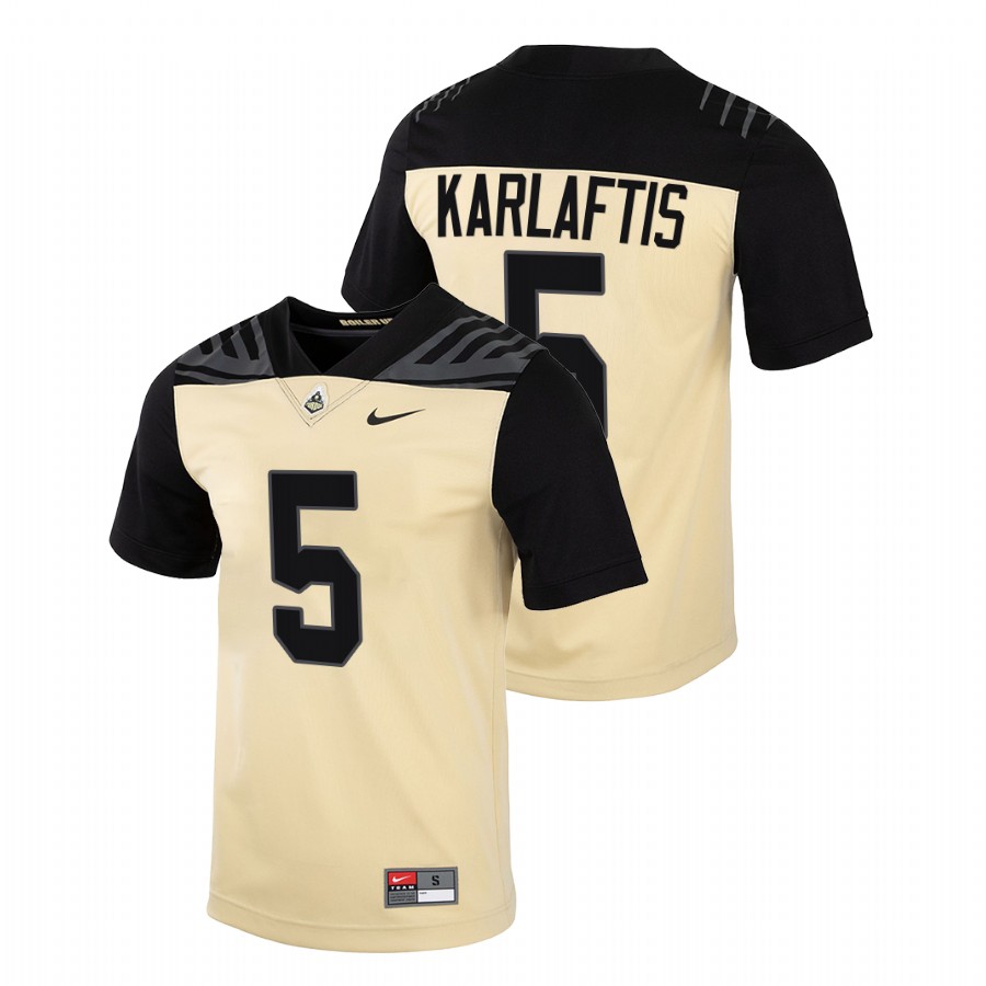 men purdue boilermakers george karlaftis vapor untouchable college football gold jersey
