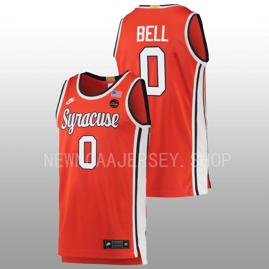 men syracuse orange chris bell 2022 23 limited retro basketball orange jersey