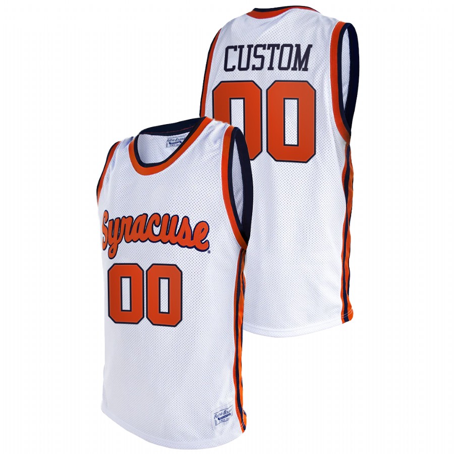 men syracuse orange custom 2021 retro alumni limited white jersey
