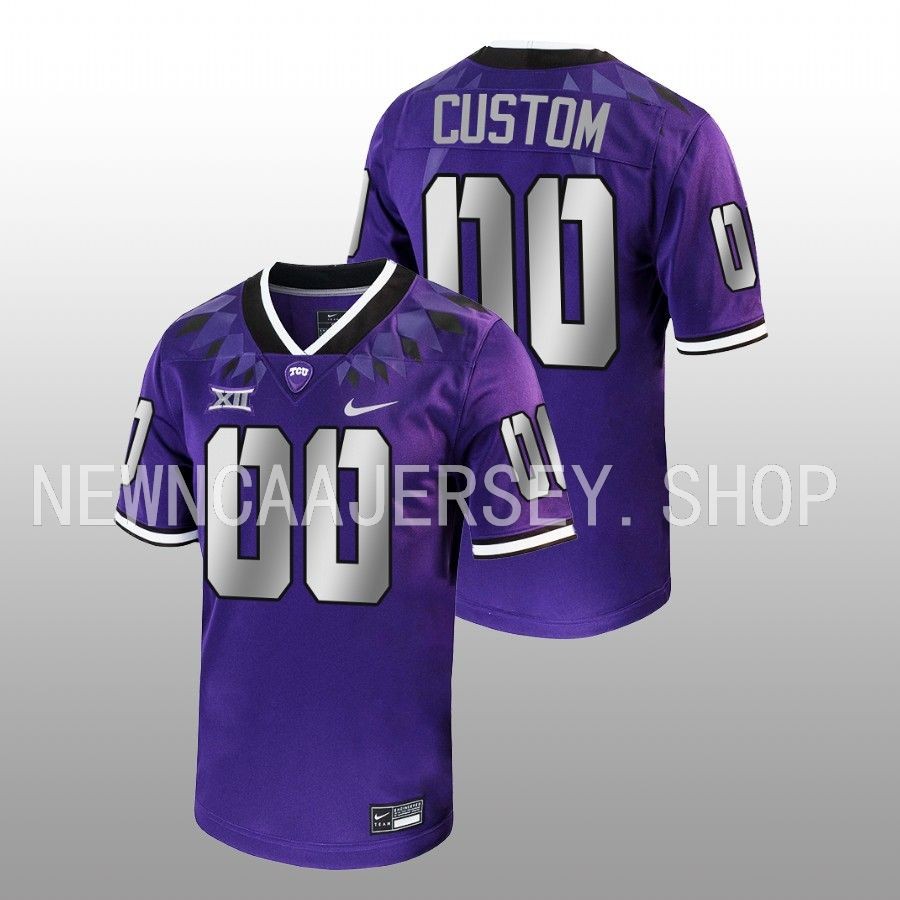 men tcu horned frogs custom 2022 23 football untouchable game purple jersey