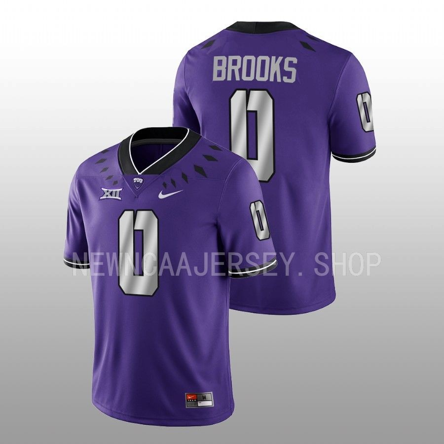 men tcu horned frogs marcel brooks 2022 game untouchable football purple jersey