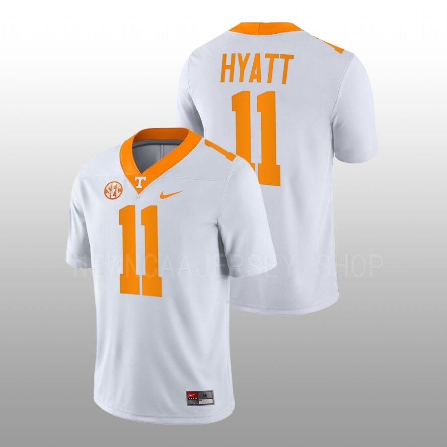 men tennessee volunteers jalin hyatt nil replicaame college football white jersey