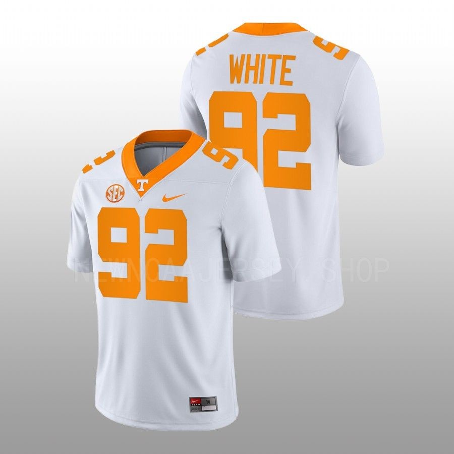men tennessee volunteers reggie white nil replicaame college football white jersey