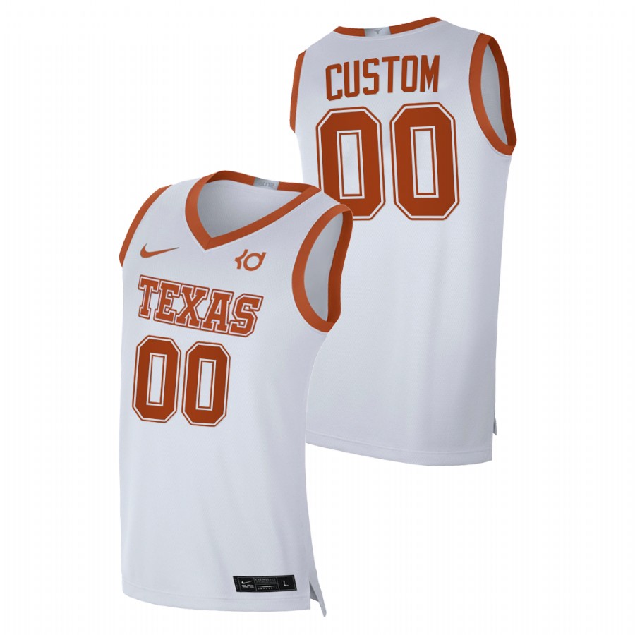 men texas longhorns custom 2020 21 player alumni limited white jersey