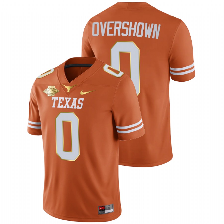 men texas longhorns demarvion overshown orange 2021 red river showdown golden patch jersey