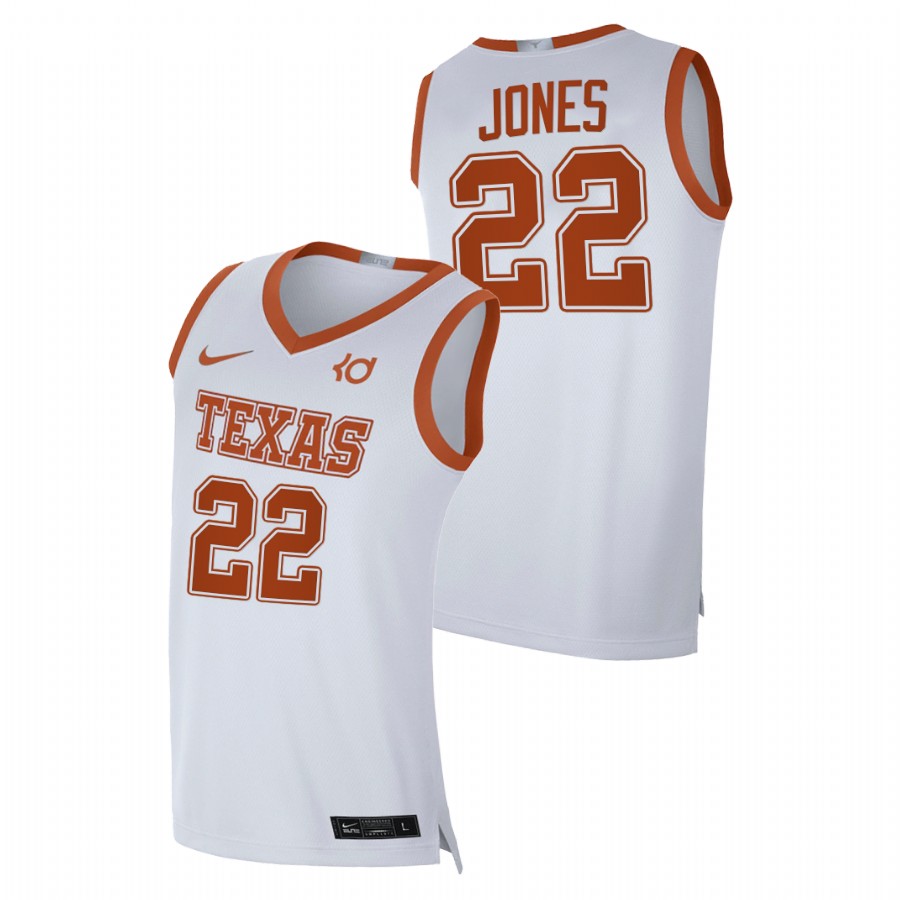 men texas longhorns kai jones 2020 21 player alumni limited white jersey