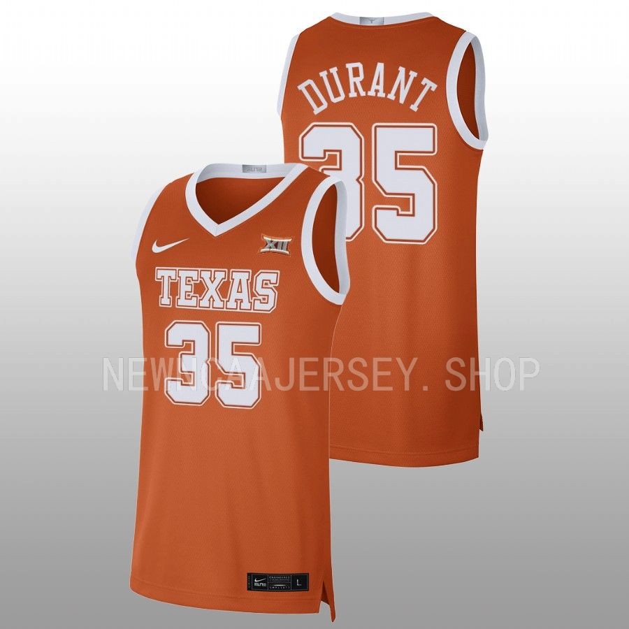 men texas longhorns kevin durant alumni limited basketball orange jersey