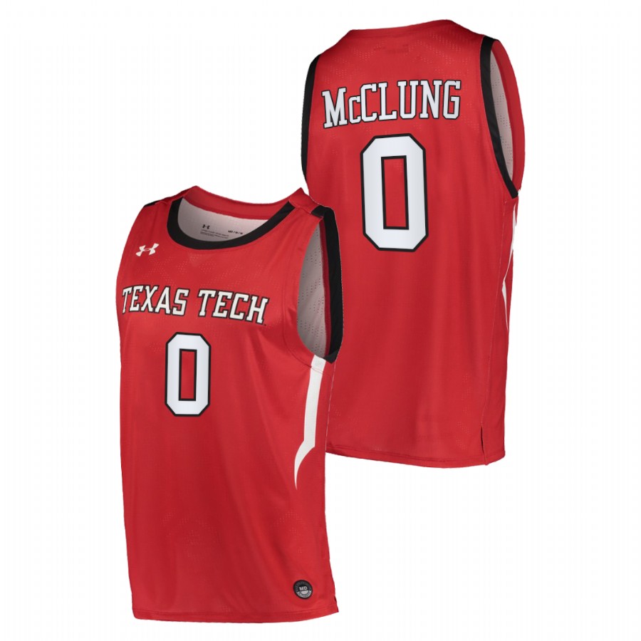 men texas tech red raiders mac mcclung 2020 21 basketball alternate red jersey