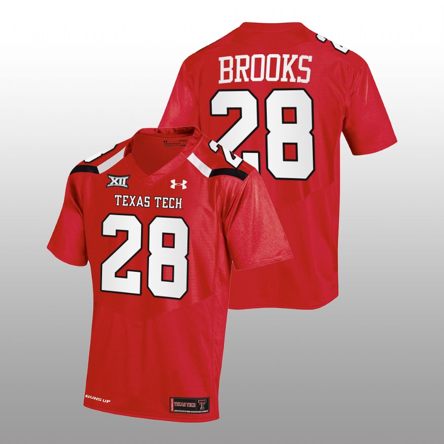 men texas tech red raiders tahj brooks 2022 23 college football red jersey