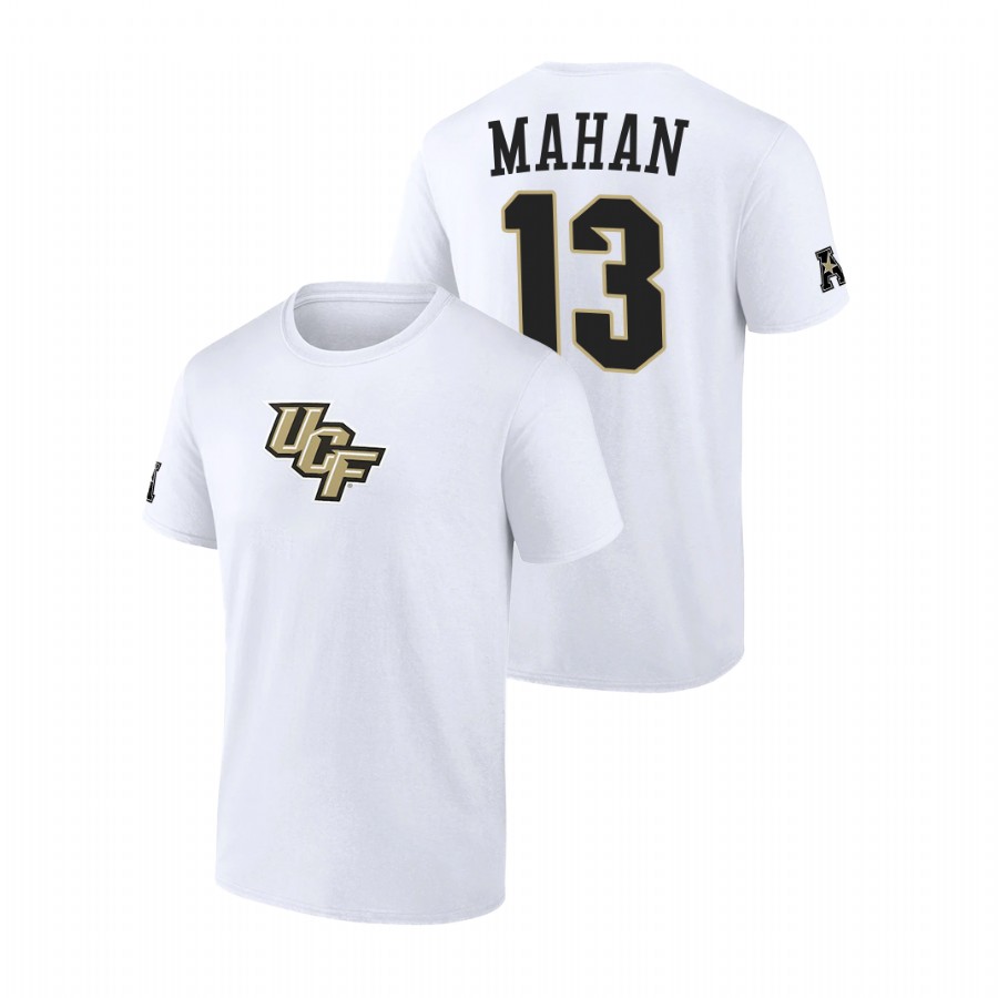 men ucf knights college basketball brandon mahan white t shirt