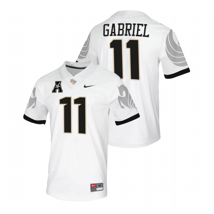 men ucf knights dillon gabriel 2021 22 college football white jersey