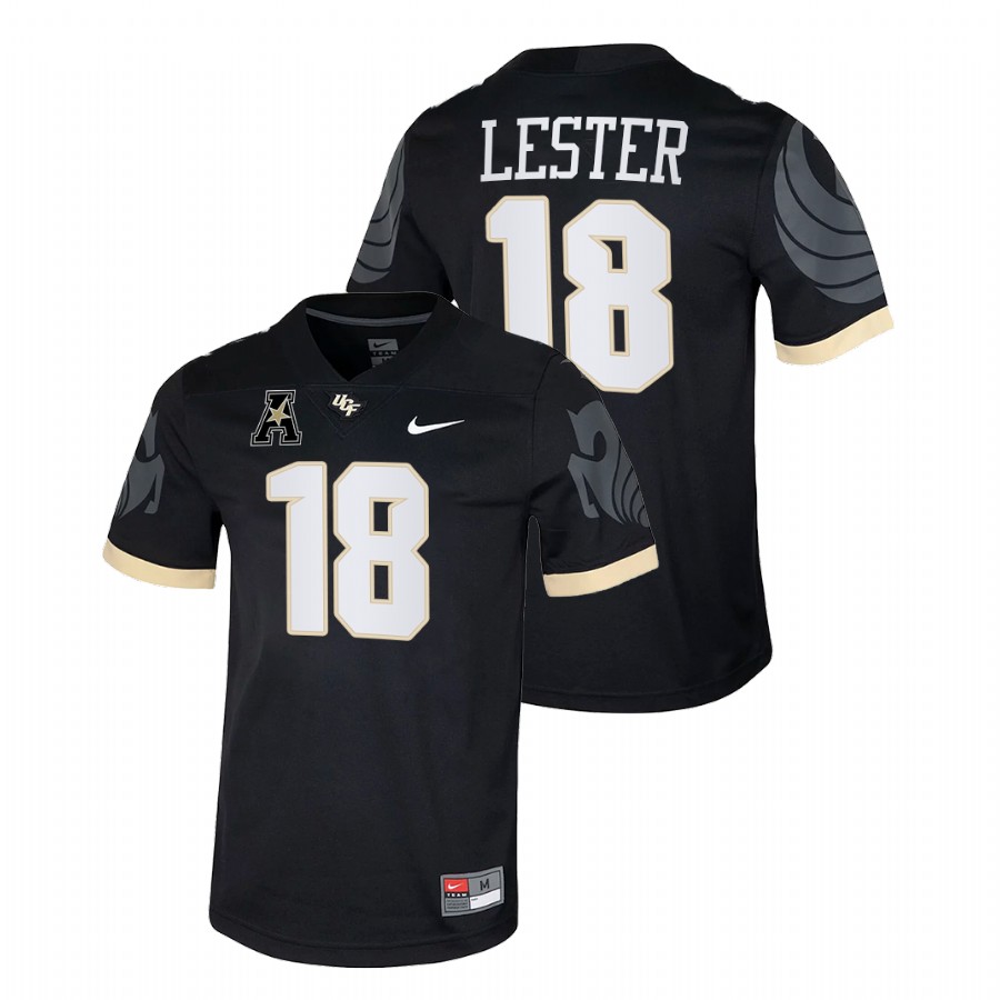 men ucf knights dyllon lester 2021 22 college football black jersey