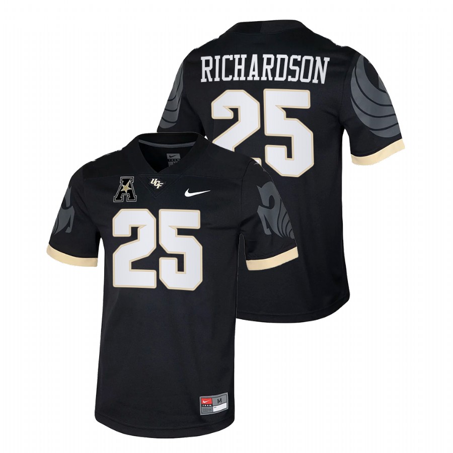 men ucf knights johnny richardson 2021 22 college football black jersey