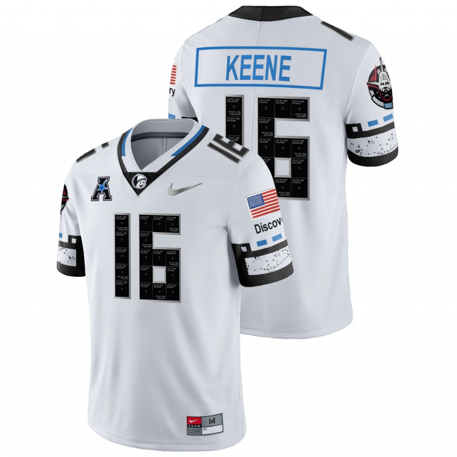 men ucf knights mikey keene 2021 22 college football space game white jersey
