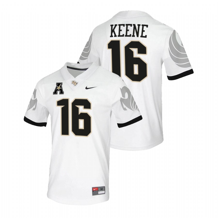 men ucf knights mikey keene 2021 22 college football white jersey