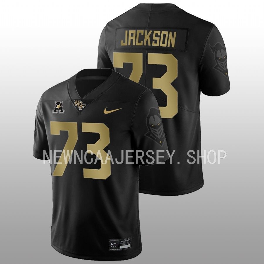 men ucf knights samuel jackson 2022 game alternate football black jersey