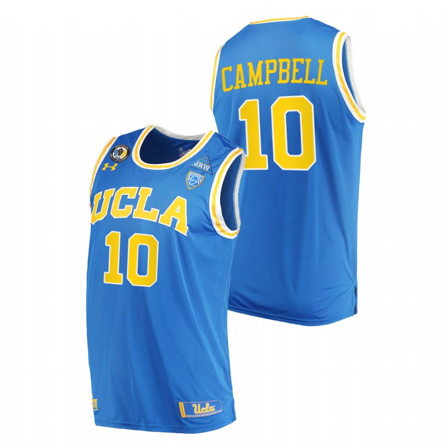 men ucla bruins tyger campbell stand together college basketball blue jersey