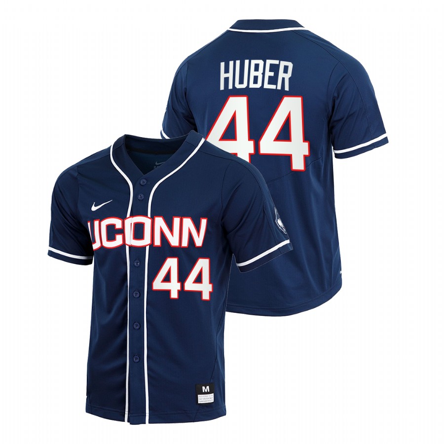 men uconn huskies ben huber navy college baseball replica jersey