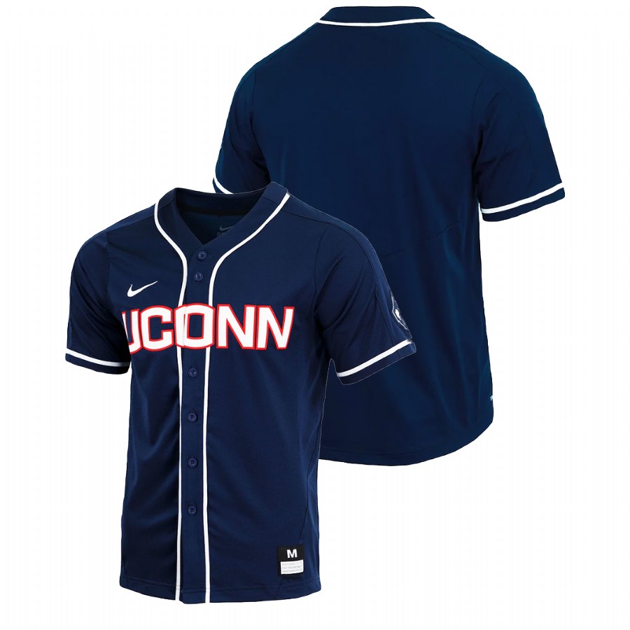 men uconn huskies custom navy college baseball replica jersey
