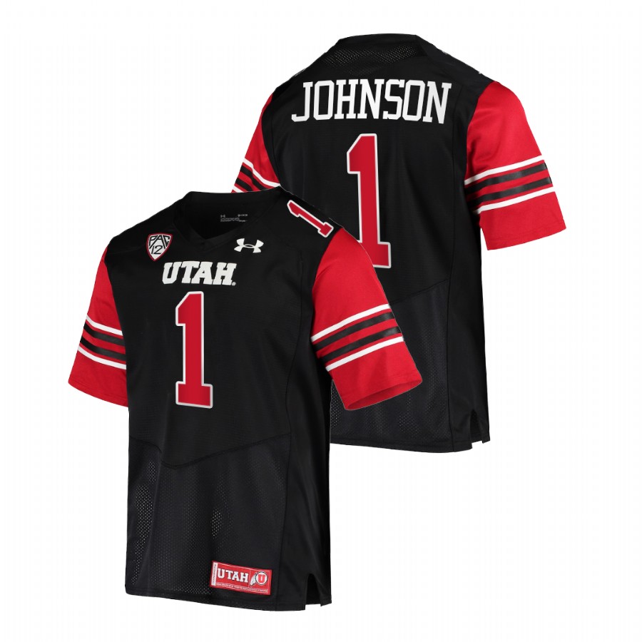men utah utes jaylon johnson nfl alumni college football black jersey