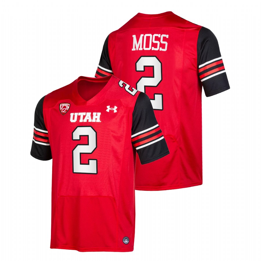 men utah utes zack moss nfl alumni college football red jersey