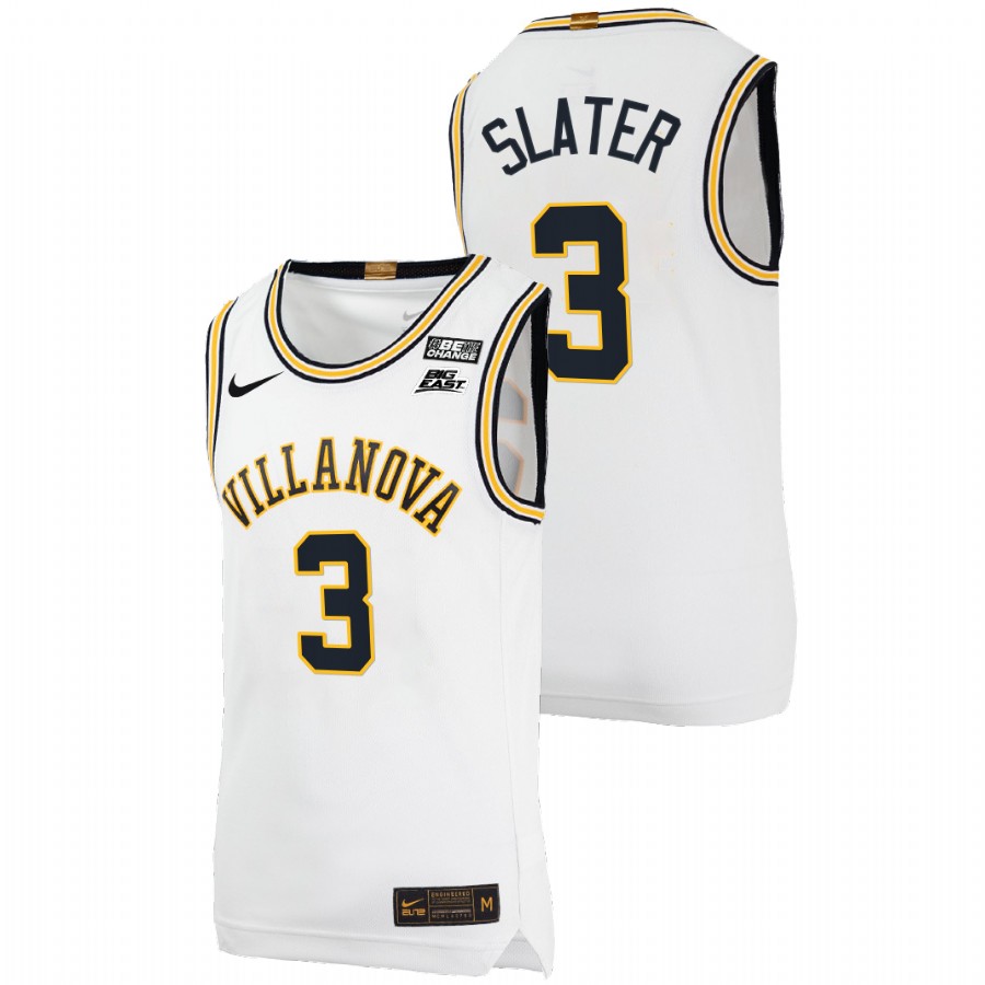 men villanova wildcats brandon slater college basketball throwback white jersey