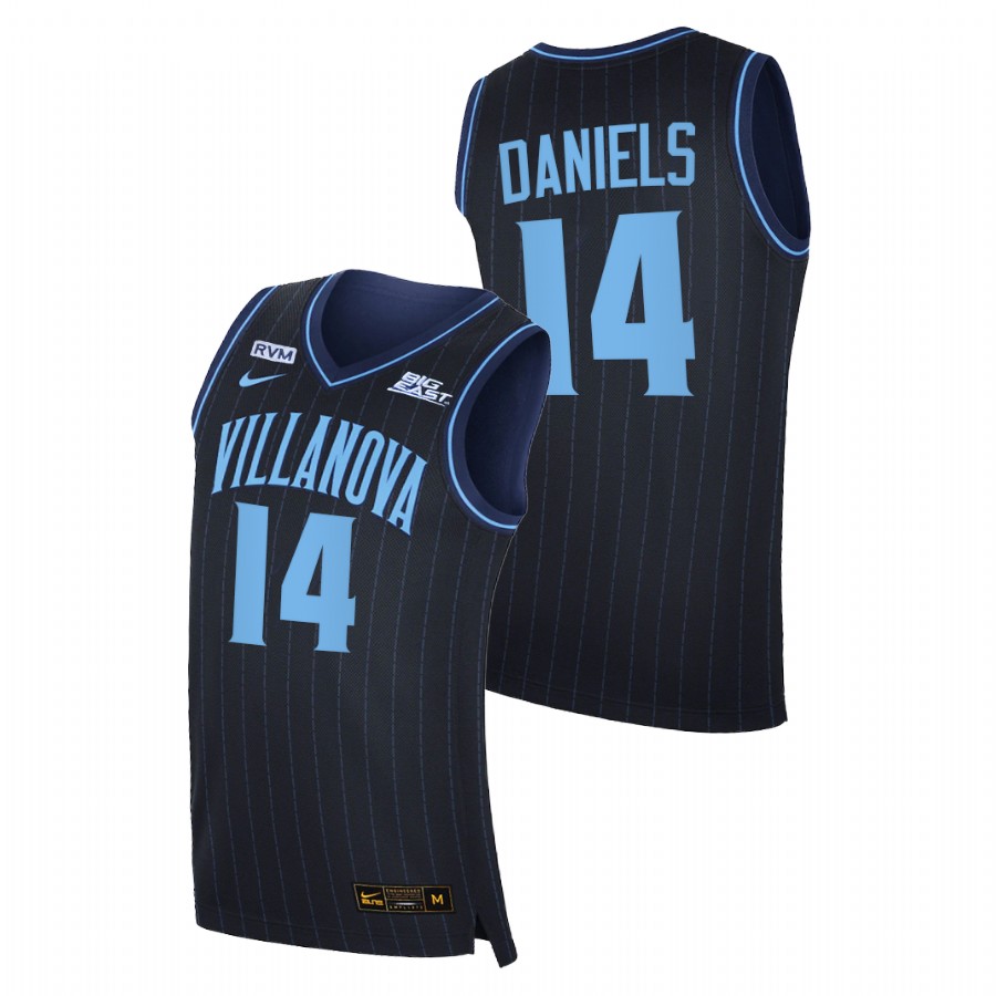 men villanova wildcats caleb daniels 2020 21 college basketball big east navy jersey