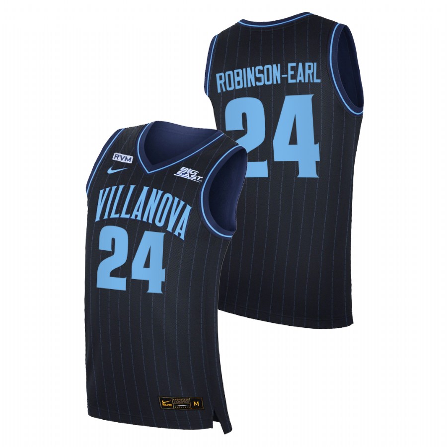men villanova wildcats jeremiah robinson earl 2020 21 college basketball big east navy jersey