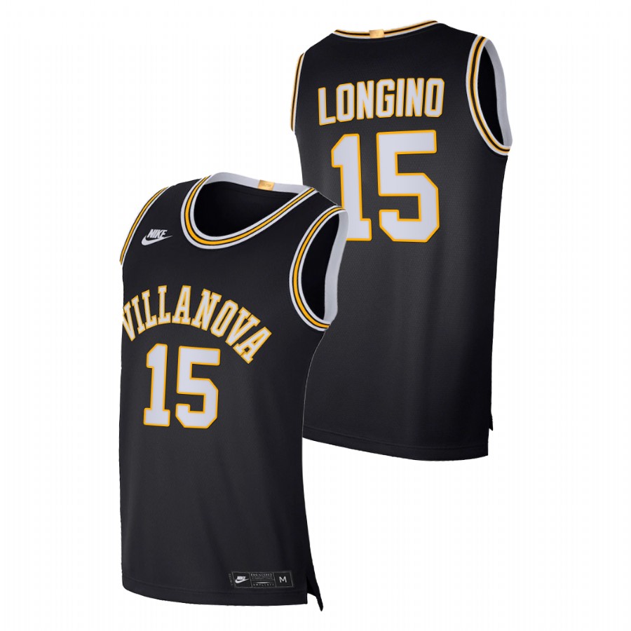 men villanova wildcats jordan longino 2021 22 elite basketball retro limited navy jersey