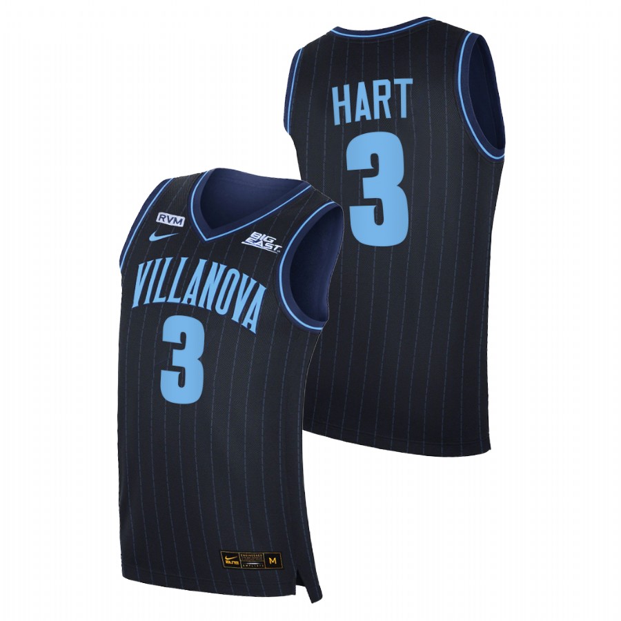 men villanova wildcats josh hart 2020 21 college basketball big east navy jersey