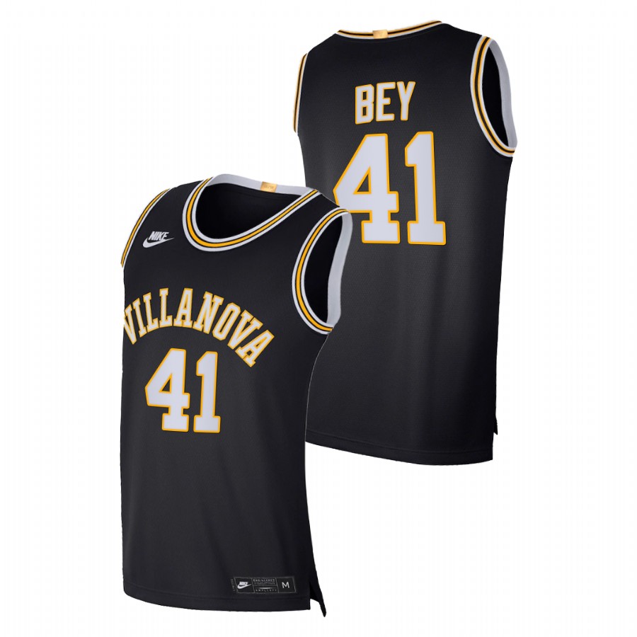 men villanova wildcats saddiq bey elite basketball retro limited navy jersey