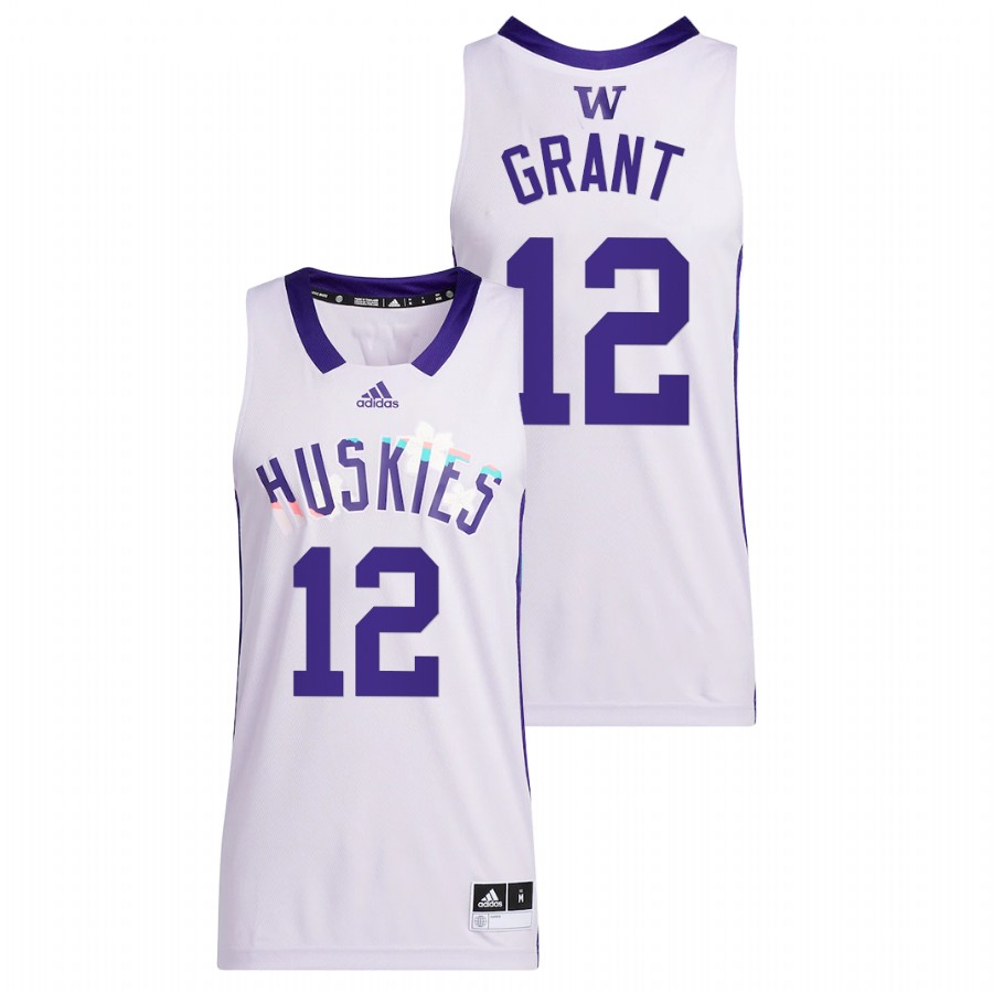 men washington huskies jackson grant 2022 basketball honoring black excellence white jersey