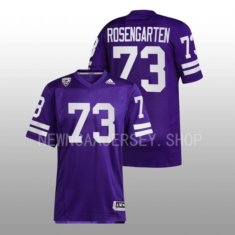 men washington huskies roger rosengarten 2022 football reverse retro purple jersey