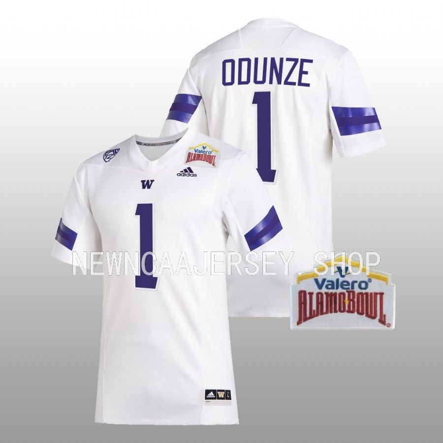 men washington huskies rome odunze college football 2022 alamo bowl white jersey