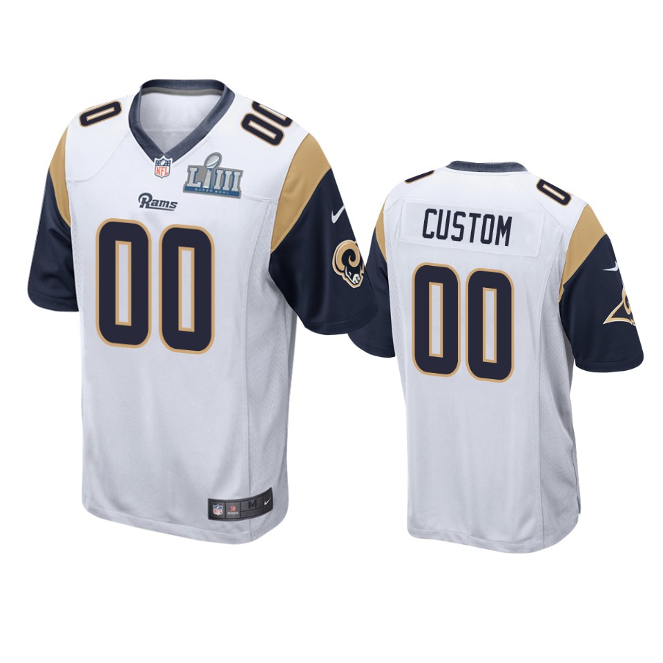 men white custom jersey