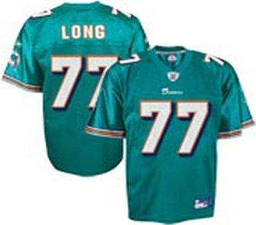 miami dolphins #77 long youth green jersey