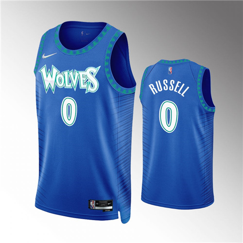 Minnesota Timberwolves D'Angelo Russell 2021-22 Mixtape Edition Royal Jersey #0